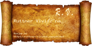 Ruttner Viviána névjegykártya